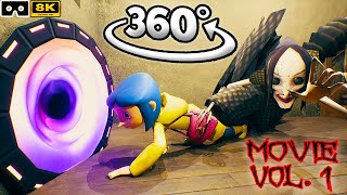 360° CORALINE  Movie Collection Part 1234  Scary VR 360º 8K Animation Film [upl. by Ennirroc]