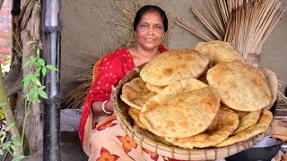 Radhaballavi Recipe In Bengali Biulir Dal Kachori RecipeRadhaballabhi Recipe Village Food [upl. by Joby830]