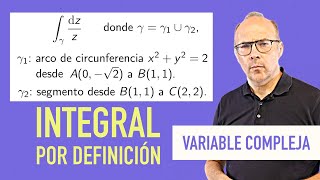 Integral compleja por definición integrales complejas variable compleja [upl. by Stclair13]