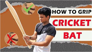 How to Grip the Bat  Correct Way to Hold Cricket Bat  Cricket Batting Basics [upl. by Aihcela]