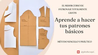 CURSO GRATIS🤩🤩🤩DE PATRONAJE  APRENDE A HACER TUS PROPIOS PATRONES [upl. by Lebasiairam]