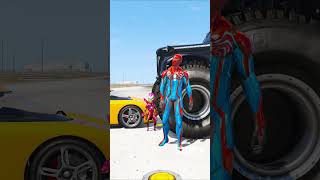 GTA V  KIDIRONMAN VS SPIDERMAN MATCH WHO IS RICHER 🤑 shorts gta5 [upl. by Klotz226]