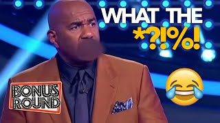 WAIT FOR IT STEVE HARVEY IS STUNNED By The Greatest ANSWER EVER On Family Feud [upl. by Salim437]