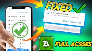 How to fix cant use this folder Problem  Obb File access  Acces data Obb File by Zarchivar 2024 [upl. by Aierbma]