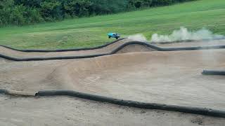 Arrma Senton 4x4 running Traxxas Velineon Vxl3s short course [upl. by Yerag91]