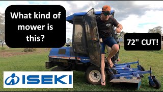 Amazing 72quot Cutting Deck Mower Review Iseki SF370 AndrosFarming [upl. by Spillar537]