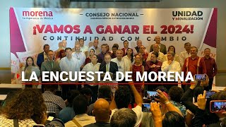 Morena ANUNCIA fecha en la que se dará a conocer al ganadora de la encuesta de Morena [upl. by Autry]