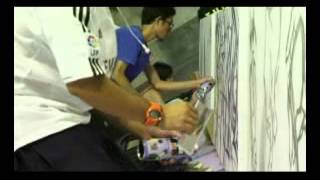 Nippon Paint Pylox Spray Paint  Adidas all24 Graffiti Showcase [upl. by Gemini]