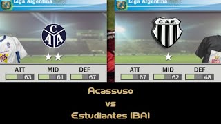 FIFA 07  Liga Argentina  Acassuso vs Estudiantes BA P2 [upl. by Nahtonoj548]