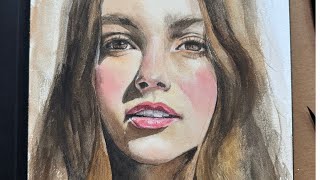 Watercolor Portrait Painting [upl. by Bandler]