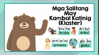 Pagbasa sa Filipino  Mga Salitang May Kambal Katinig Klaster  Pagbasa para sa Grade 1 [upl. by Redyr]