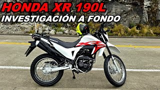 HONDA XR 190L ¿SOBREVALORADA ¿VALE LA PENA INVESTIGACIÓN A FONDO [upl. by Hose]