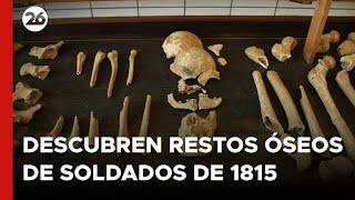 BÉLGICA  Arqueólogos descubrieron restos óseos de soldados de 1815 [upl. by Nuahsed]