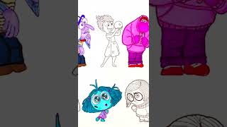 Coloring Pages All Main Emotions Inside Out 2 insideout2 coloringpages shorts [upl. by Earas]