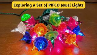 Exploring A Vintage Set Of 1970s PIFCO Jewel Christmas Lights [upl. by Ahsinor]