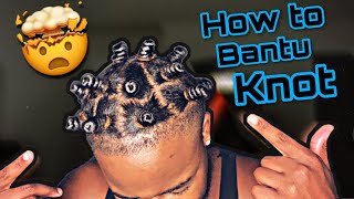 How to Bantu Knot Men’s Bantu Knots [upl. by Cleodel862]