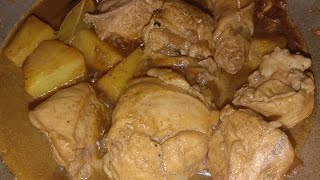 Adobong manok with potatoes [upl. by Dnumde]