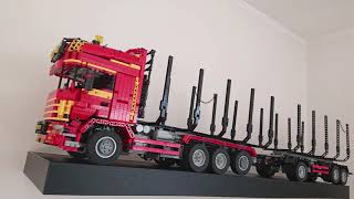 LEGO Technic SCANIA L164 V8 8x2 wood truck [upl. by Braeunig]