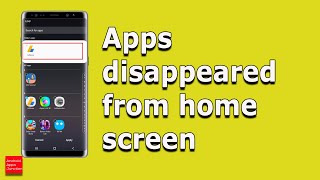 How to Fix Installed Apps Not Showing On Home Screen in Samsung  Apps Not Showing On Home Screen [upl. by Suvart]