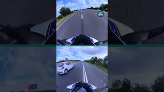 Motorbike rider incriminates himself with dashcam of 150mph undertaking itvnews uk [upl. by Nibuz]