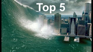 Top 5 Tsunami Scenes in Movies [upl. by Ivory340]