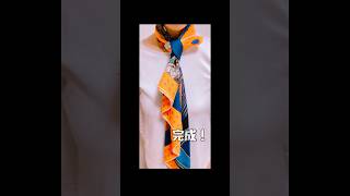 《日本で1番わかりやすい》エルメススカーフ★簡単で華やかな巻き方★縦ラインを出すshortsscarffashion Hermès [upl. by Maria]