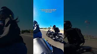 His buttons were pushed 🤣😇😇 zx6r motorcycle motovlog biker couple [upl. by Charleton493]