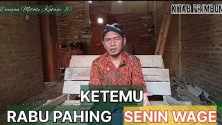 WETON JODOH RABU PAHING DAN SENIN WAGE [upl. by Raseta]