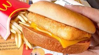 ✨️NEW✨️ Mcdonalds PH Mukbang  Peachee Fruit Fizz McFries and Crispy Fish Fillet Sandwitch [upl. by Assital]