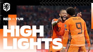 Highlights Nederland  Turkije 792021 WKkwalificatie [upl. by Papert]