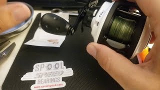 Spool Speed Bearings Install amp Review  Abu Garcia Revo S [upl. by Adriena]