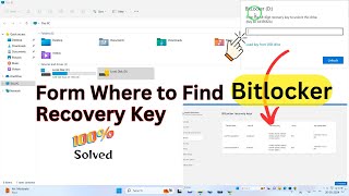 How to find your Bitlocker Recovery Key  Solved  NegiTechnology [upl. by Justin7]