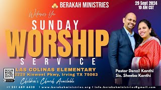 Sermon  DIVINITY SHARERS  Pastor Denzil Kanthi  BERAKAH MINISTRIES  SUNDAY SERVICE 09292024 [upl. by Necaj990]