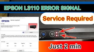 Epson l3110 3116 3150 all Epson printer restter Service Required100 salutation [upl. by Jack]