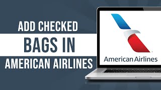 How To Add Checked Bags American Airlines 2024 [upl. by Hamimej60]