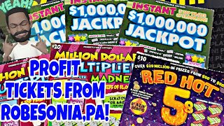 🔥🚨 PROFIT ON ROBESONIA WAWA PA LOTTERY SCRATCH OFF TICKETS scratchers win lottery [upl. by Linoel176]