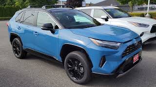 2023 Toyota RAV4 HYBRID XSE in Cavalry Blue [upl. by Missie695]