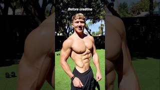 My NATURAL creatine transformation 🤯 gym nutrition fitness creatine diet [upl. by Yreva]