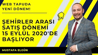 Web tapuda yeni dönem  Şehirler Arası Satış Dönemi 15 Eylül 2020de Başlıyor [upl. by Ahrendt]