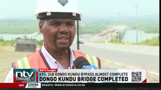 Sh 24B Dongo Kundu bridge completed in Mombasa county [upl. by Sliwa723]