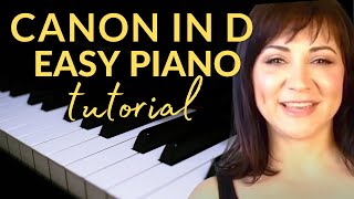 Canon in D Easy Piano TutorialSheet Music [upl. by Gunthar]