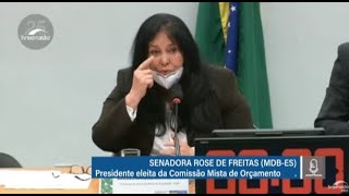 Senadora Rose de Freitas é eleita presidente da Comissão Mista de Orçamento [upl. by Annitsirhc380]