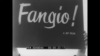 1959 DOCUMENTARY “TRIBUTE TO FANGIO” FORMULA ONE AUTO RACING JUAN MANUEL FANGIO MONACO GP XD48044 [upl. by Enrobyalc]