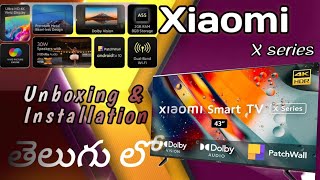 Xiaomi 108 cm 43 inches X Series 4K Ultra HD Smart Android LED TV Black [upl. by Fayola]