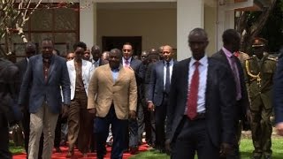 African heads of state arrive at antipoaching summit [upl. by Dielle]