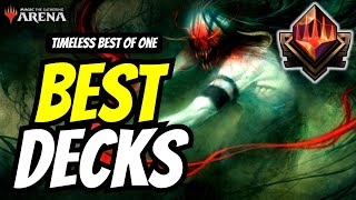 Best MTG Timeless Best of One Decks Tier 1 decks to reach Mythic rank on MTG Arena [upl. by Wynny]