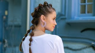 Trenzas burbujas  Peinados tumblr [upl. by Cawley]