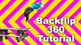 How to Parkour Backflip Full 360 Tutorial [upl. by Drageruaeb]