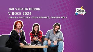 Jak vypadá horor v roce 2024 s K Novotnou L Svozilovou a D Fialou  Festival Knižních závisláků [upl. by Yrral]