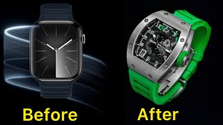 Apple Watch 44mm Transformation Richard Mille Case❗️Unboxing Case Apple Watch❗️2024 [upl. by Inahs]